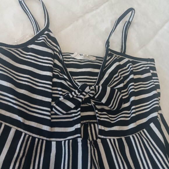 striped wide leg jumpsuit romper - Picture 9 of 16
